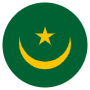 Mauritania Flag Circular icon