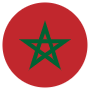 Morocco Flag Circular free icon for commercial use