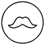 Mustache free icon for commercial use