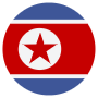 North Korea Flag Circular icon