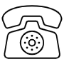 Old Vintage Telephone Outline free icon for commercial use