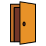 Opened Door free icon for commercial use