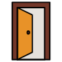 Opened Door free icon for commercial use