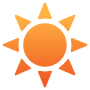 Orange Sun free icon for commercial use