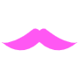 Pink Mustache free icon for commercial use