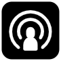 Podcast Broadcast Stream Black And White free icon for commercial use