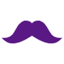 Purple Mustache icon