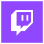 Purple Twitch Logo Square free icon for commercial use