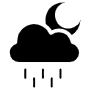 Rainy Night And Black Moon free icon for commercial use