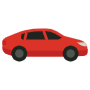 Red Liftback Car icon