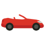 Red Roadster Car icon