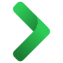 Right Chevron Green Gradient free icon for commercial use