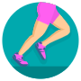 Running Woman And Fitness icon