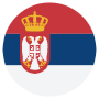 Serbia Flag Circular free icon for commercial use