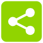 Sharethis Logo Light Green Square Rounded icon