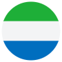 Sierra Leone Flag Circular icon