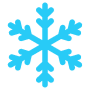 Snowflake Thick Blue Lineal free icon for commercial use