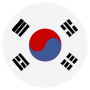 South Korea Flag Circular free icon for commercial use