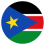 South Sudan Flag Circular free icon for commercial use