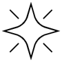 Star Sparkling And Shine Black Outline free icon for commercial use