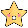 Surprised Yellow Cartoon Star Emoji free icon for commercial use