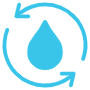 Sustainable Blue Water Drop icon