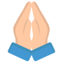 Thank You Praying Hand Emoji icon