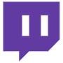 Twitch Logo Simple Purple free icon for commercial use