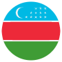 Uzbekistan Flag Circular icon