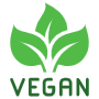 Vegan Sign And Green Leaves free icon for commercial use