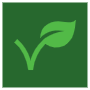 Vegeterian Leaf free icon for commercial use