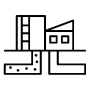 Waste Water Treatment Plant Outline icon