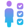 Woman Survey And Check List icon