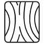 Wood Board Black Outline icon