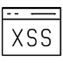 XSS Cyber Attack Outline free icon for commercial use