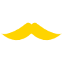 Yellow Mustache free icon for commercial use