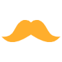 Yellow Mustache free icon for commercial use