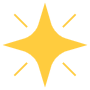 Yellow Star Sparkling And Shine free icon for commercial use