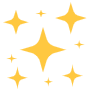 Yellow Stars Sparkling In The Sky free icon for commercial use
