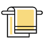 Yellow Towel For Hotels icon