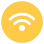 Yellow Wifi free icon for commercial use