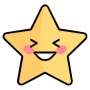 Laughing Humorous Cartoon Star Emoji icon
