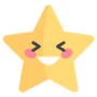 Laughing Smiling Cartoon Star Emoji icon