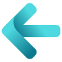 Left Arrow Blue Gradient free icon for commercial use