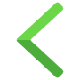 Left Chevron Green free icon for commercial use