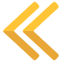 Left Double Chevrons Yellow free icon for commercial use