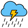 Lightning And Rainy Weather icon