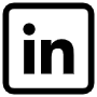 Linkedin Logo Black Sqaure icon