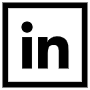 Linkedin Logo Black Sqaure Lineal free icon for commercial use