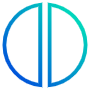 Pie Chart 50 Percent Blue Outline free icon for commercial use